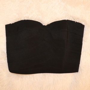 Black bandaged Urban Outfitters tube top
